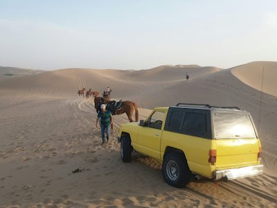 off-road in Yazd desert